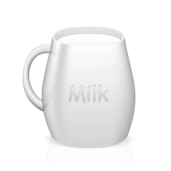 Caraffa di latte fresco — Vettoriale Stock
