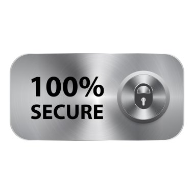 100 güvenli metal düğme