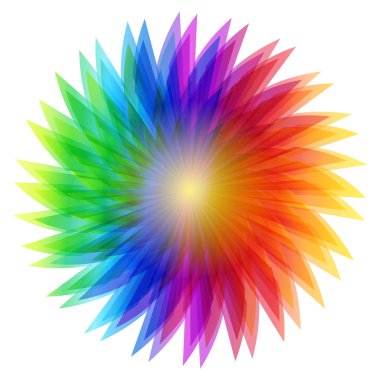 Amazing çok renkli soyut çiçek