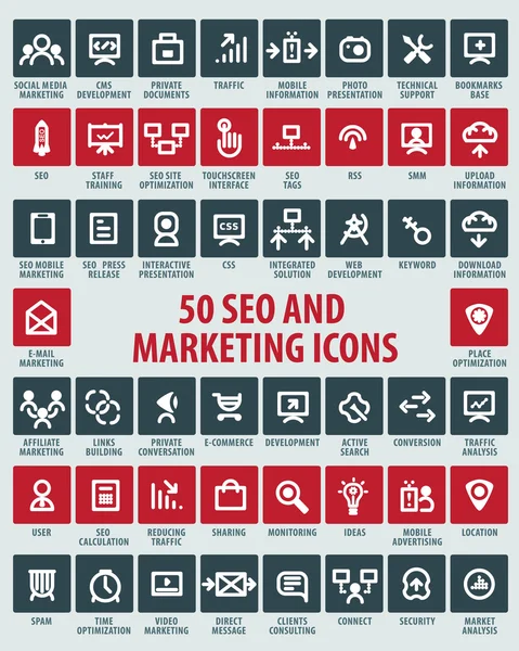 Seo web simgeler kümesi