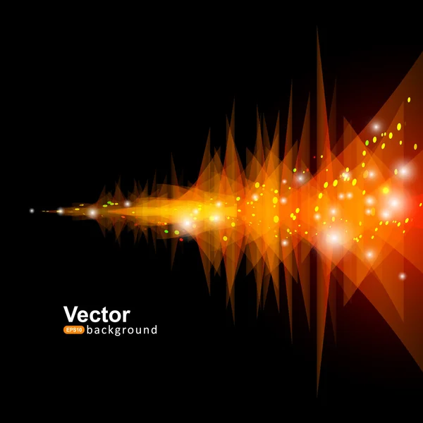 Arte equalizador abstrato laranja — Vetor de Stock