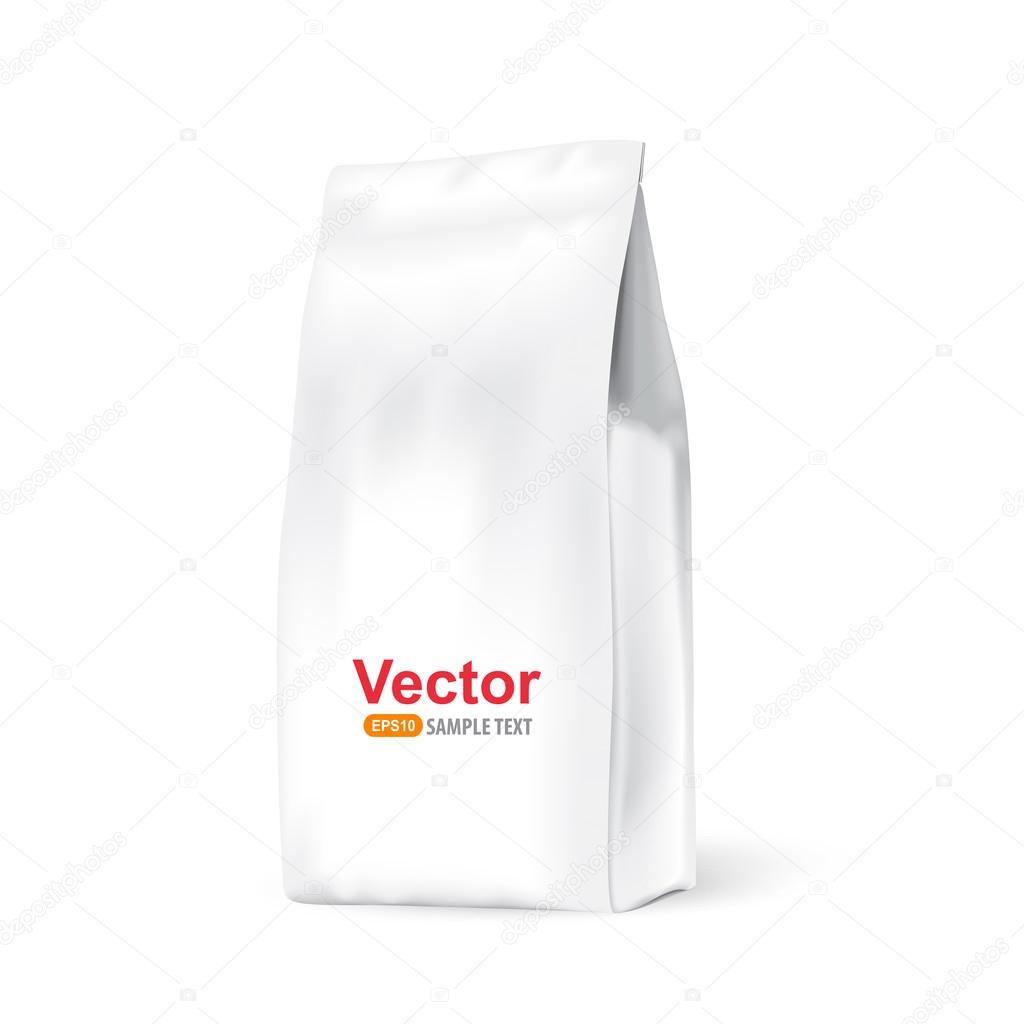 White paper bag for bulk products