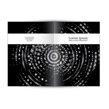 Karanlık soyut kitapçık şablonu