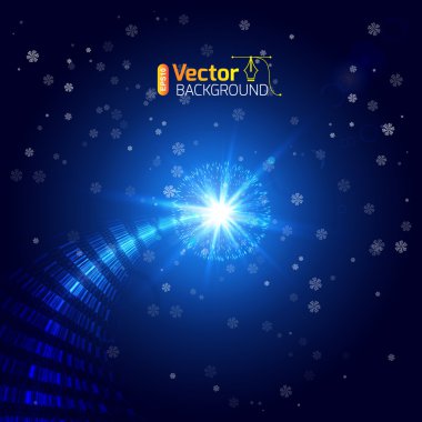 Kar taneli Noel arkaplanı