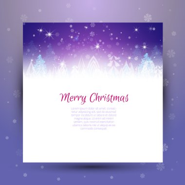 Merry christmas peyzaj.