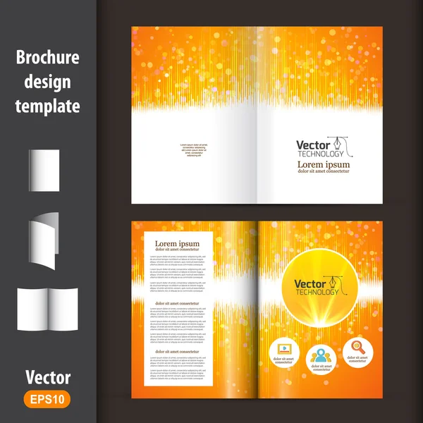 Presentation of booklet design — Stock Vector