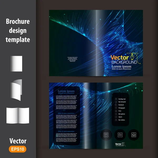 Präsentation des Booklet Designs — Stockvektor
