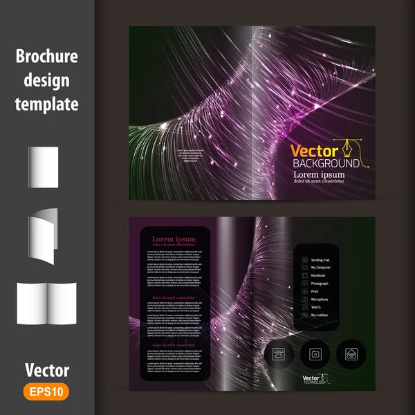 Presentation of booklet design — Stock Vector