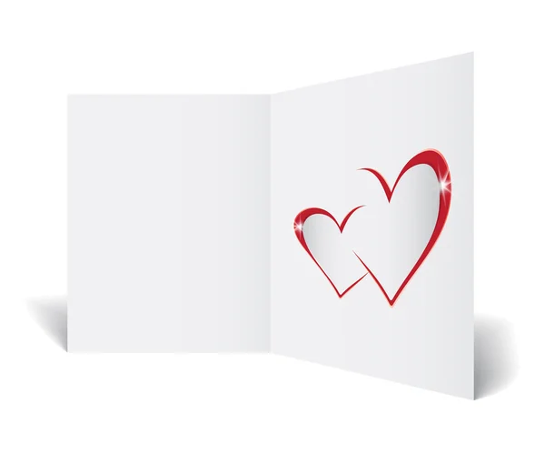 Love blank  postcard template — Stock Vector