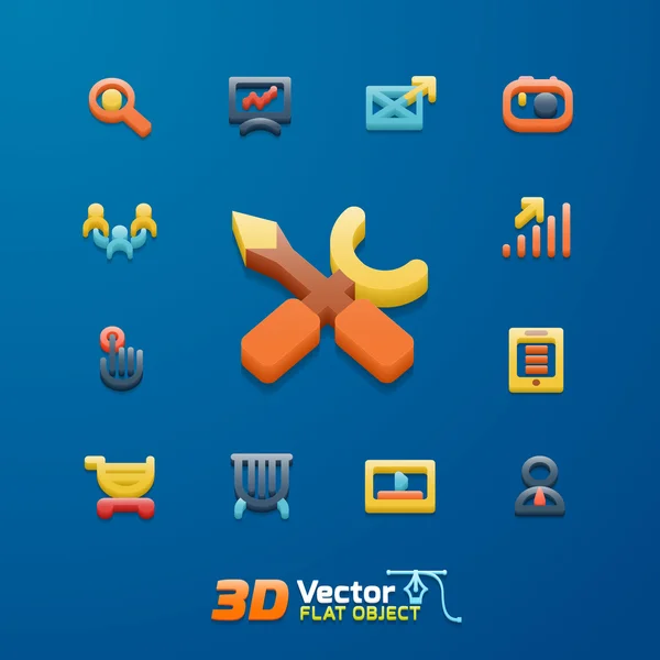 Sæt af e-handel ikoner – Stock-vektor