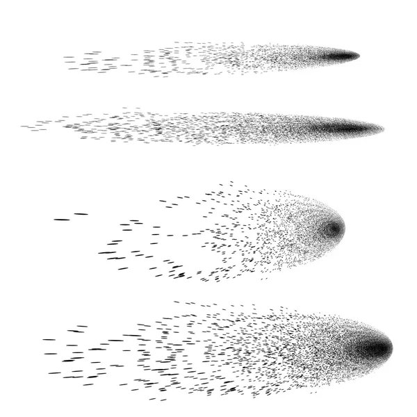 Bir beyaz üzerine siyah kuyruklu yıldız