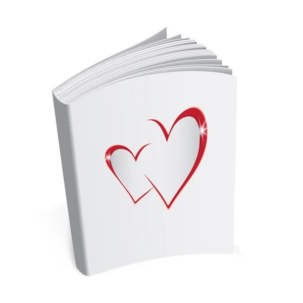 Livro do amor, Dia dos Namorados — Vetor de Stock