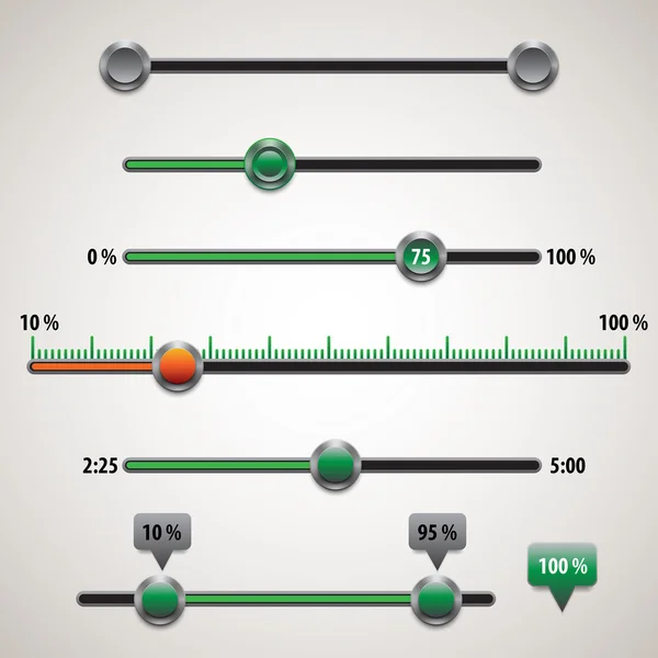 Vector ui elementos para el sitio web — Vector de stock