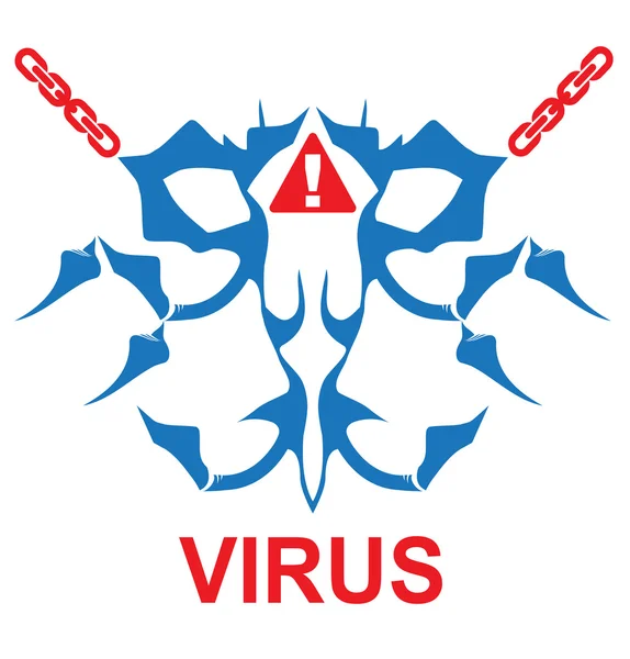 Virus informatique — Image vectorielle