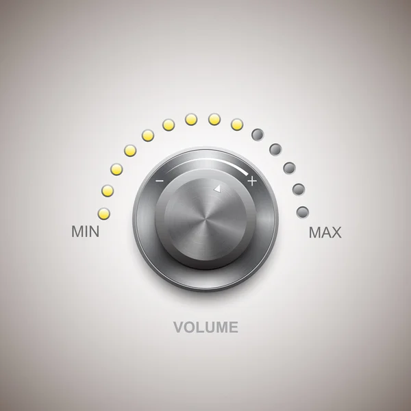 Volume button (music knob) — Stock Vector