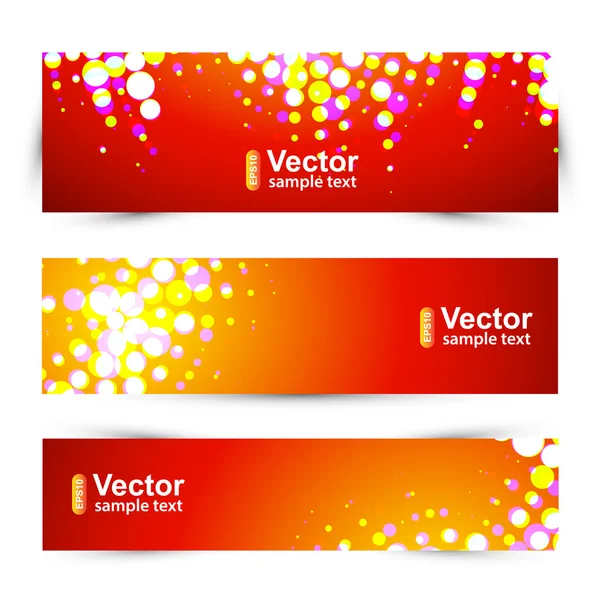 Banner de vacaciones vectoriales — Vector de stock