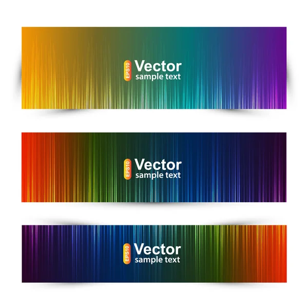 Banners web espectro —  Vetores de Stock