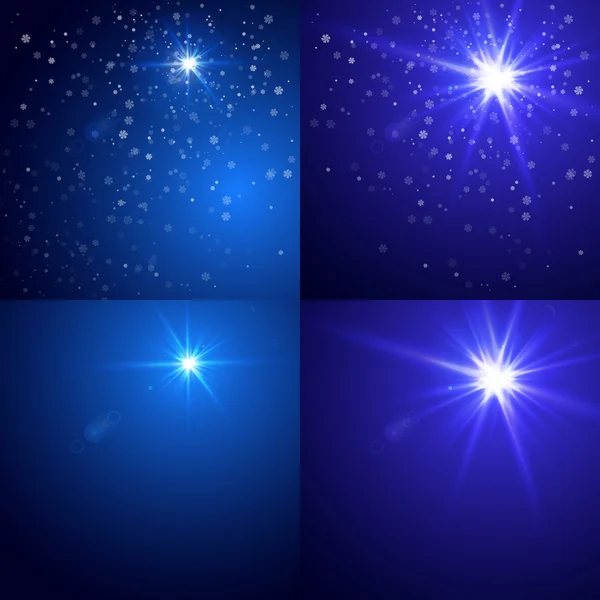 Blue background set — Stock Vector