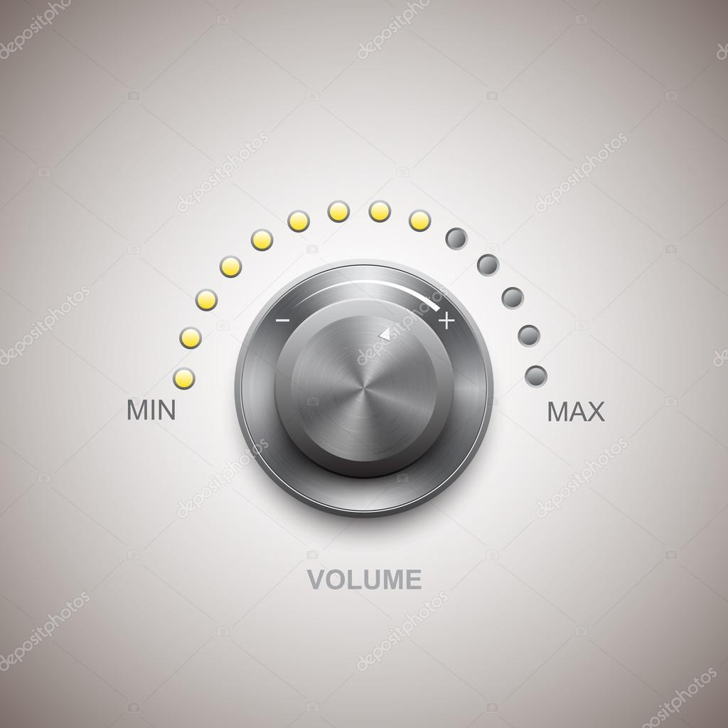 Volume button (music knob)