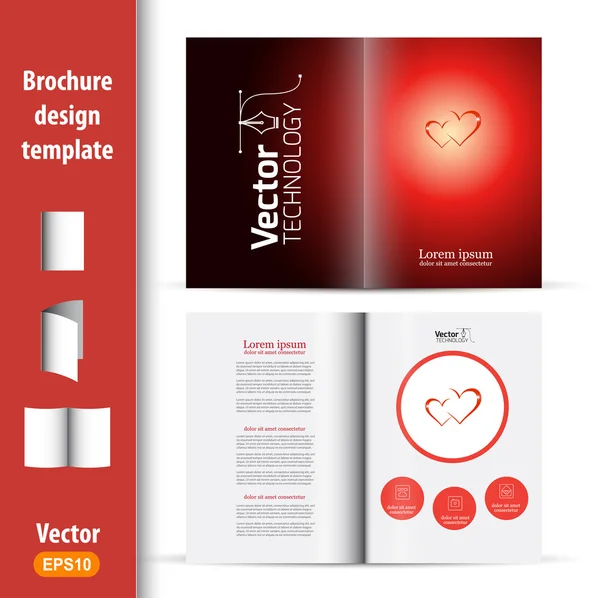 De dag van Valentijnskaarten mockup — Stockvector