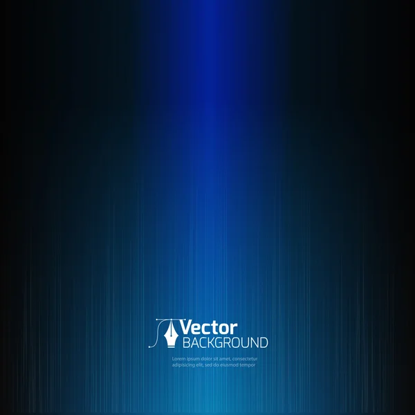 Blaue Linie Wellenform Grafik — Stockvektor