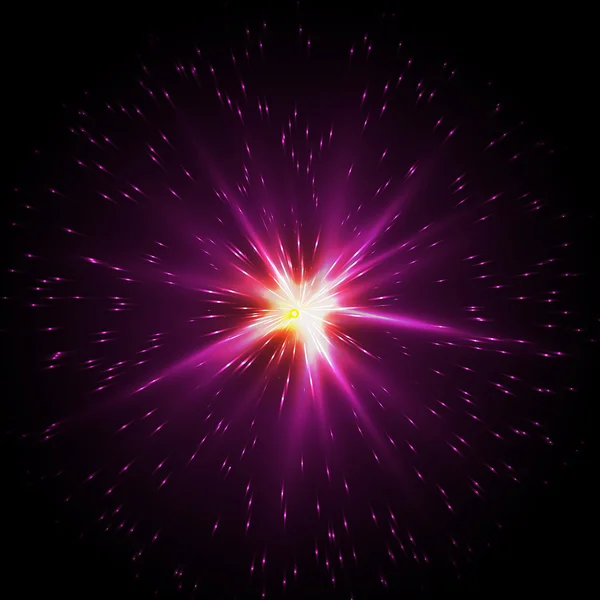 Pink light flare special effect — Stock Vector