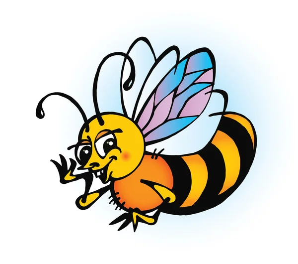 Funny bee — Stock Vector