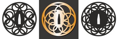 Tsuba'yı / Katana el güvenlik modeli