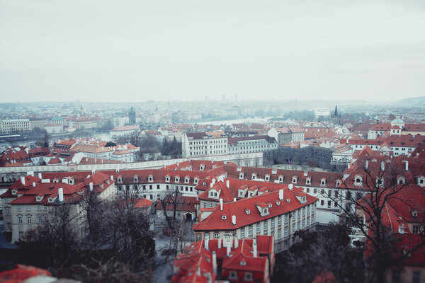 Praha red roofs