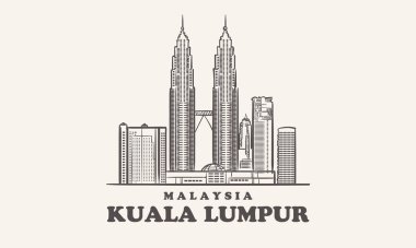 Kuala Lumpur silueti, Malezya çizimi
