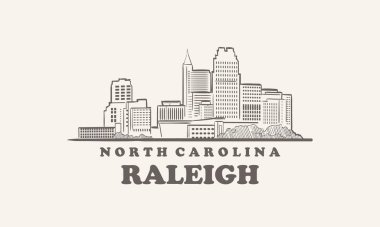 Raleigh Skyline, Kuzey Carolina çizimi