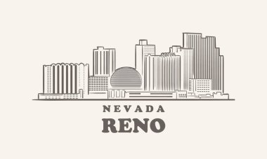 Reno silueti, Nevada çizimi