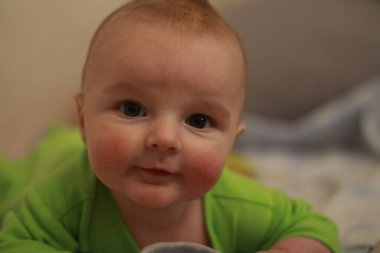 portrait of a young cute baby girl