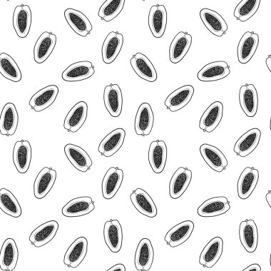 Papaya el çekilmiş seamless modeli