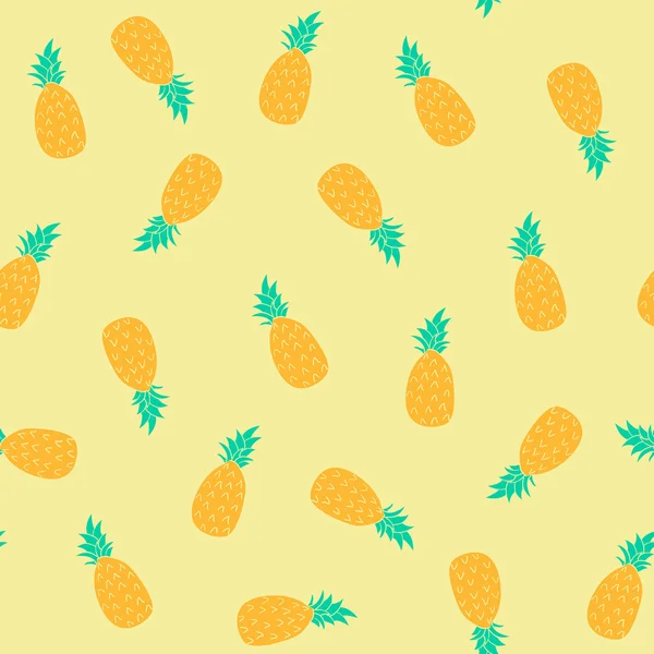 Pineapple Seamless Pattern White Background Summer Background Ananas