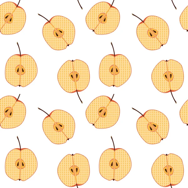 Μισό μήλο μοτίβο — Διανυσματικό Αρχείο