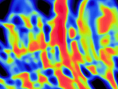 Soyut ısı haritası klipsi. Bulanık eğim. Gelecekçi tekno geçmişi.