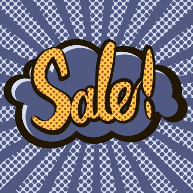 Satılık-pop illüstrasyon