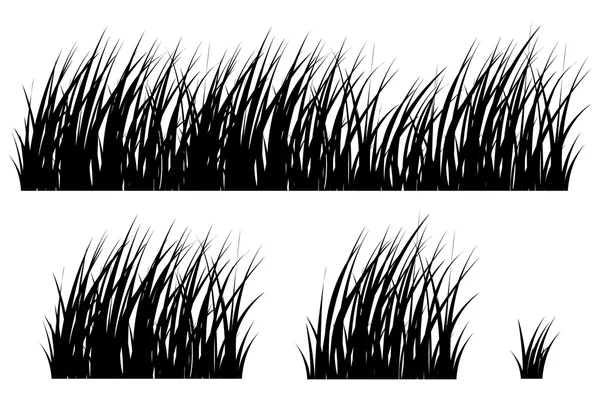 草的轮廓设置 2 — 图库矢量图片
