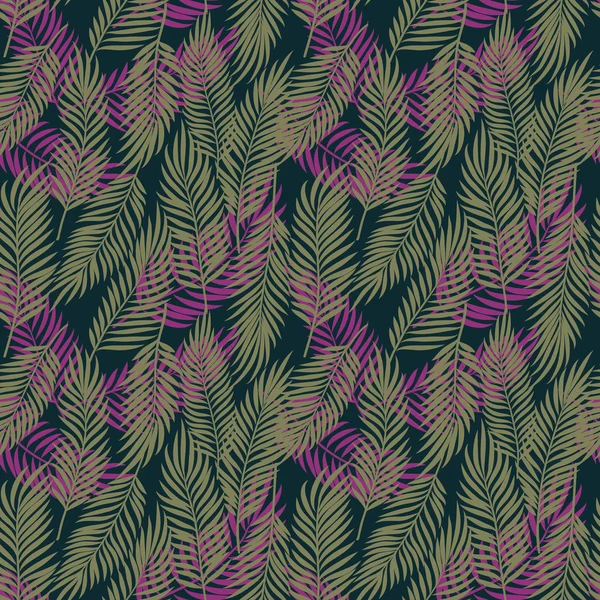 Motif floral sans couture. Tropical — Image vectorielle