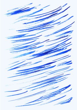 Sulu Boya konturları desen