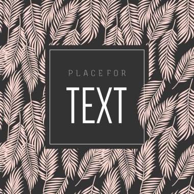 Kart tropikal şablonu