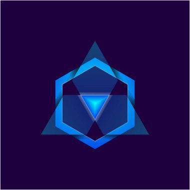 Üçgen Gradyan Renk Logosu Tasarımı