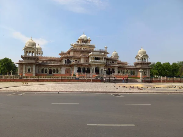 Muzeum Albert Hall Znajduje Się Jaipur Rajasthan Indie — Zdjęcie stockowe