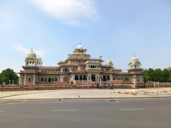 Albert Hall Museum Ligger Jaipur Rajasthan Indien — Stockfoto