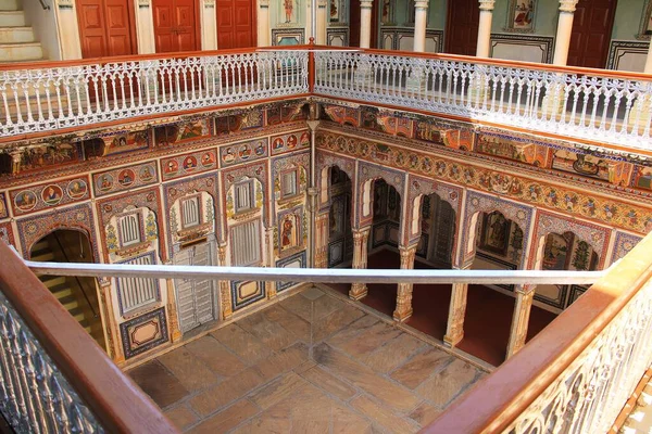 Nawalgarh Haveli Est Situé Nawalgarh Shekhawati Jhunjhunu Jhunjhunu Rajasthan Inde — Photo