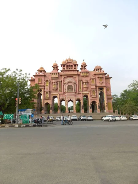 Patrika Kapısı Jaipur Rajasthan Hindistan Bulunuyor — Stok fotoğraf