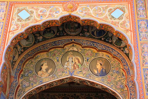 ナワルガル美術館 Nawalgarh Shekhawai Jhunjhunu Rajasthan インドのラジャスタン州ナワルガルにある美術館 — ストック写真