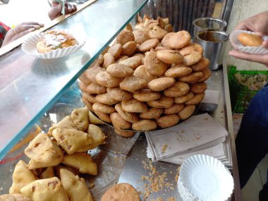 rajasthani ünlü kachori, jaipiur, rajasthan, Hindistan