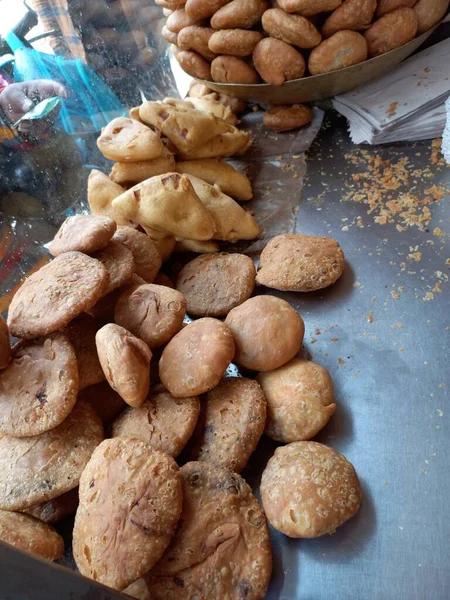 Rajasthani Kachori Famoso Jaipiur Rajasthan India — Foto de Stock